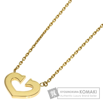 CARTIER C heart Necklace K18 Yellow Gold Ladies [Used]
