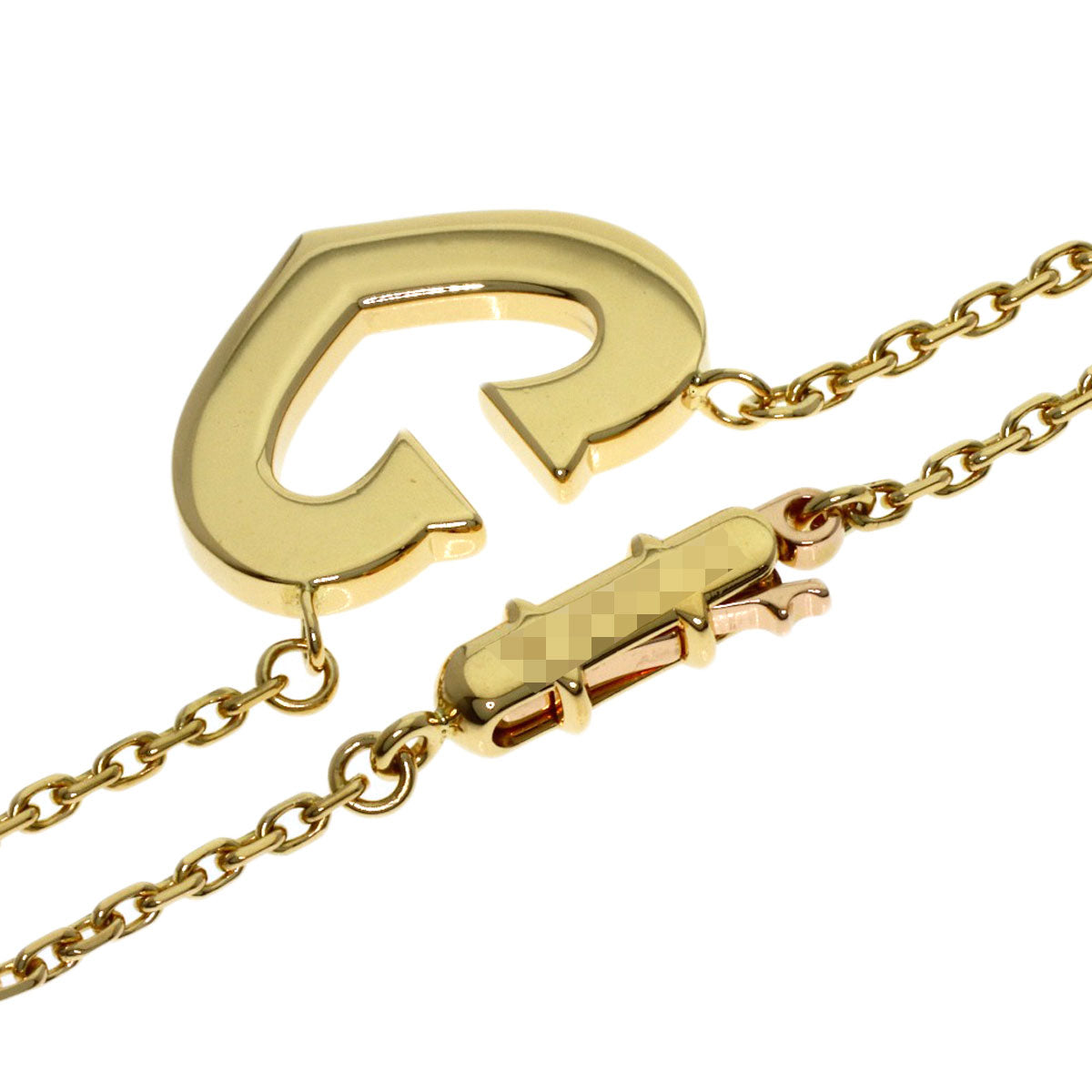 CARTIER C heart Necklace K18 Yellow Gold Ladies [Used]