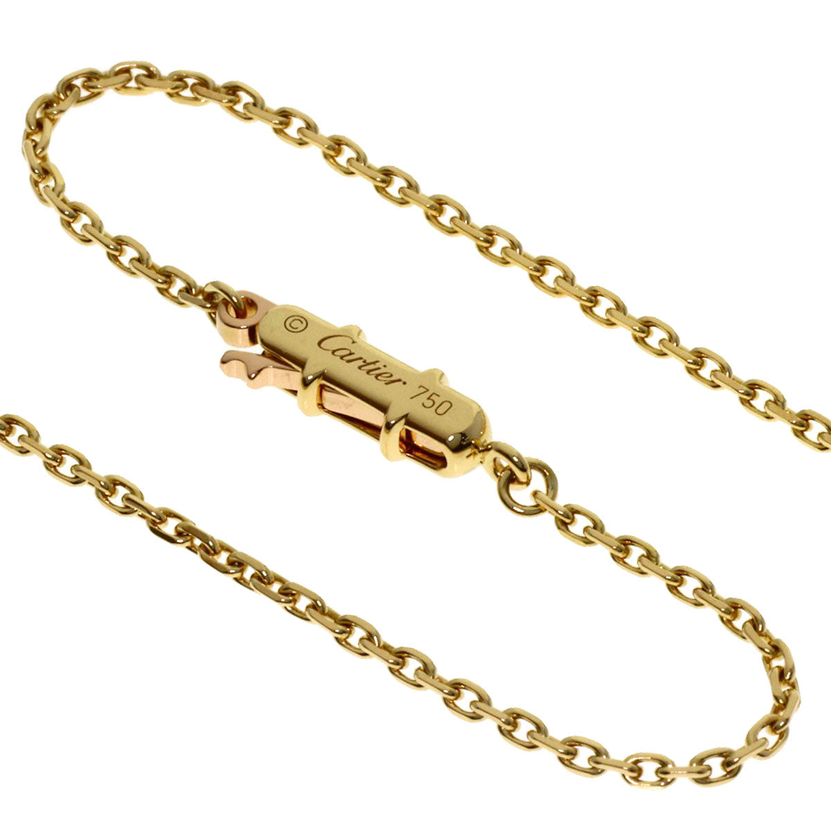 CARTIER C heart Necklace K18 Yellow Gold Ladies [Used]