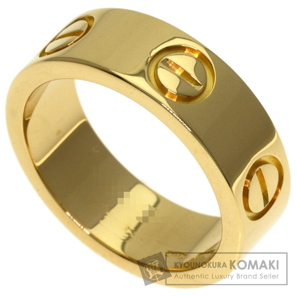 CARTIER love ring #46 Ring K18 Yellow Gold Ladies [Used]