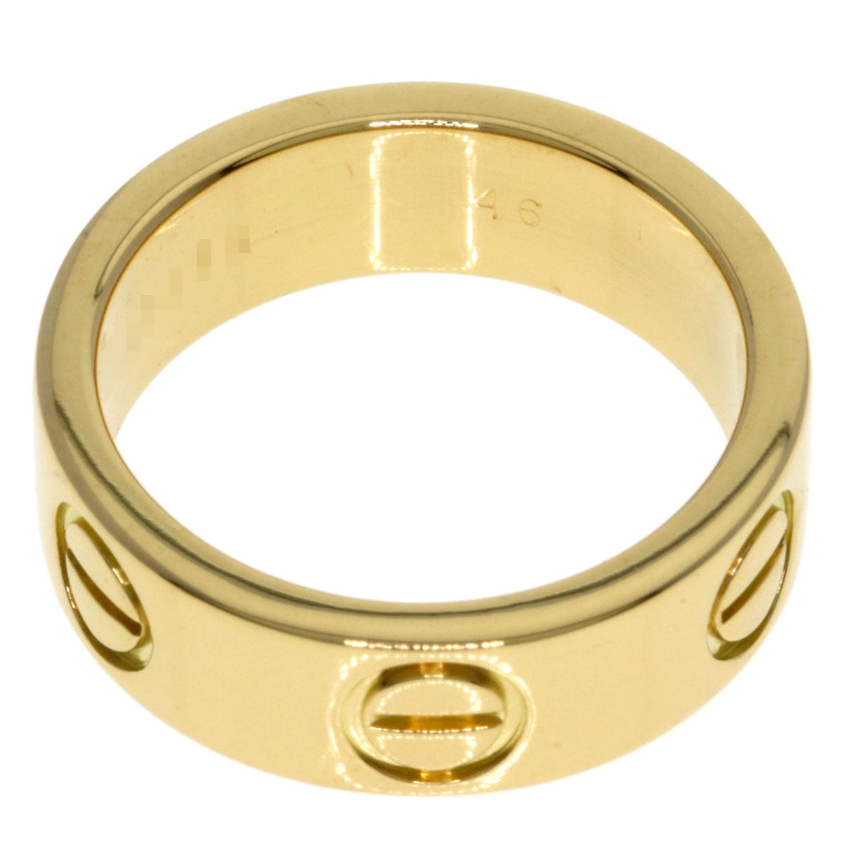 CARTIER love ring #46 Ring K18 Yellow Gold Ladies [Used]