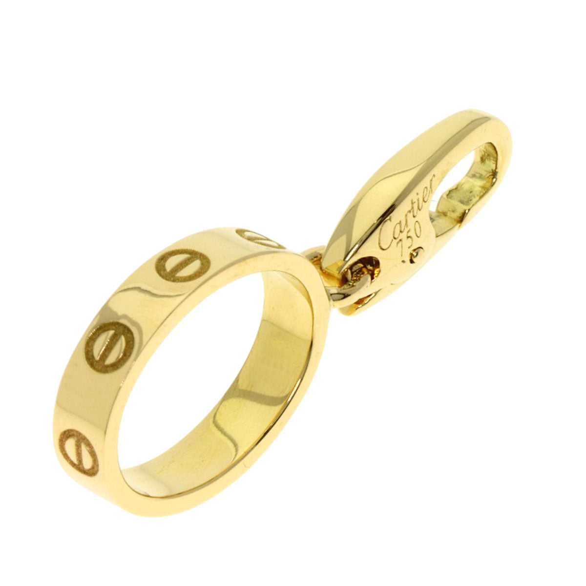 CARTIER Baby Love Charm Pendant top K18 Yellow Gold Ladies [Used]