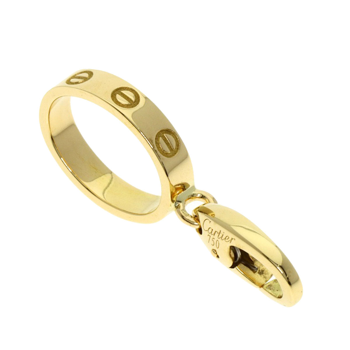 CARTIER Baby Love Charm Pendant top K18 Yellow Gold Ladies [Used]
