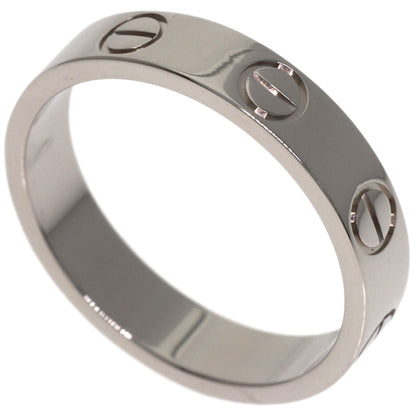 CARTIER Mini love ring # 47 Ring K18 White Gold Ladies [Used]
