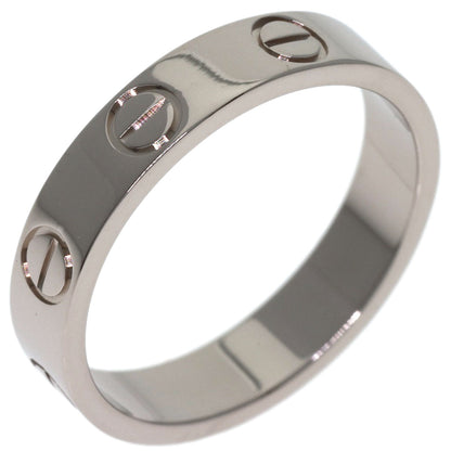 CARTIER Mini love ring # 47 Ring K18 White Gold Ladies [Used]