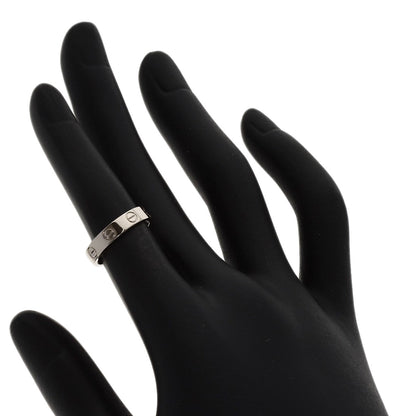 CARTIER Mini love ring # 47 Ring K18 White Gold Ladies [Used]