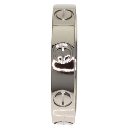 CARTIER Mini love ring # 48 Ring K18 White Gold Ladies [Used]
