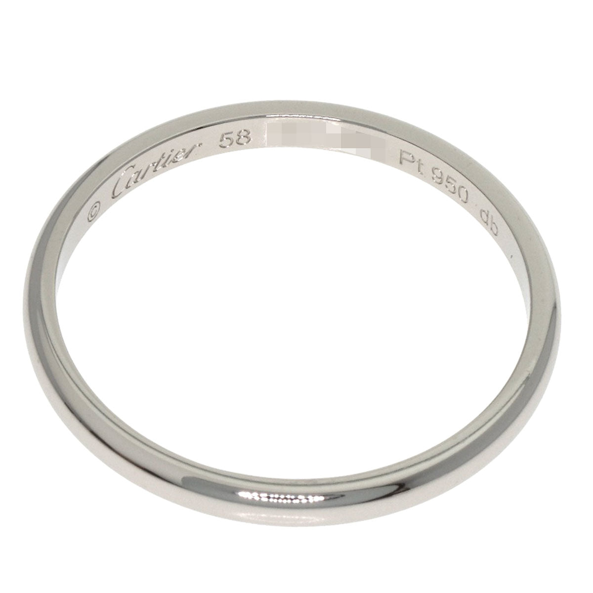 CARTIER Wedding #58 Ring Platinum PT950 mens [Used]