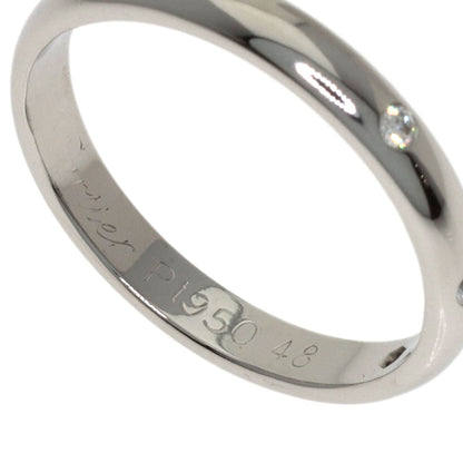 CARTIER 1895 Wedding 3P Diamond #48 Ring Platinum PT950 Ladies [Used]