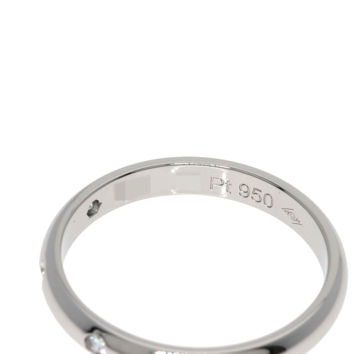 CARTIER Wedding 3P Diamond #47 Ring Platinum PT950 Ladies [Used]