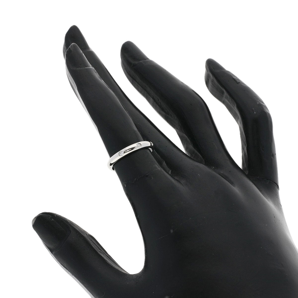 CARTIER Wedding 3P Diamond #47 Ring Platinum PT950 Ladies [Used]