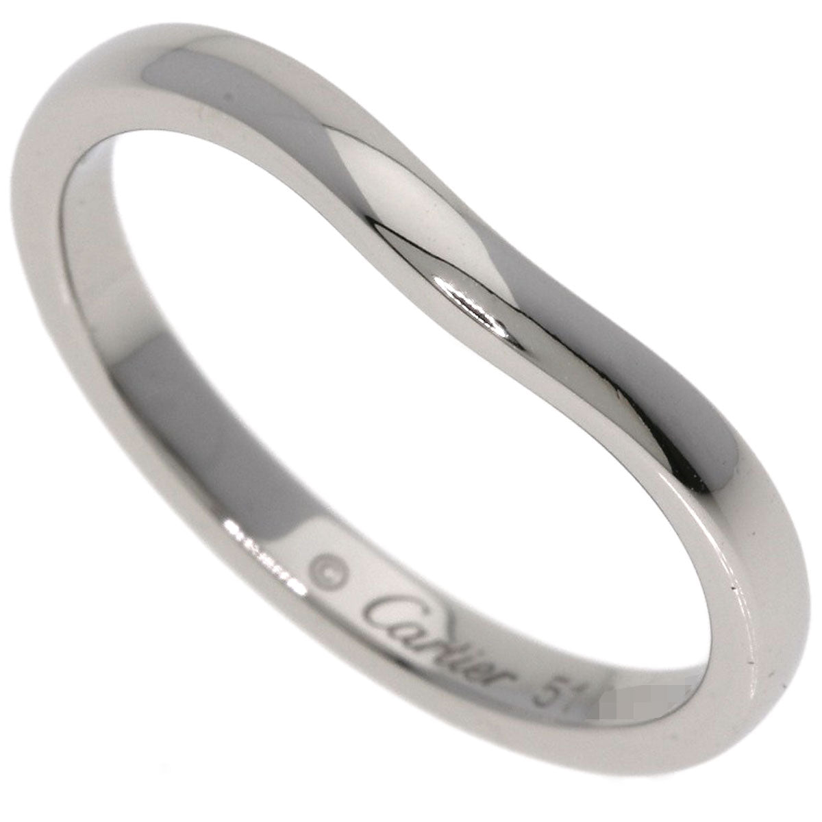 CARTIER Ballerina Curves #51 Ring Platinum PT950 Ladies [Used]