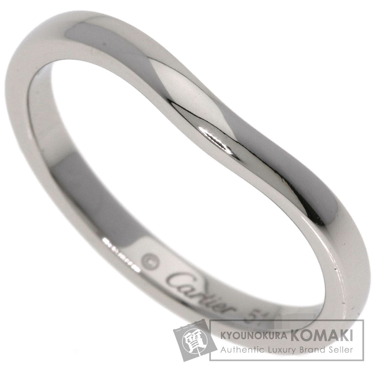 CARTIER Ballerina Curves #51 Ring Platinum PT950 Ladies [Used]
