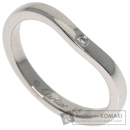 CARTIER Ballerina Wedding 3P Diamond #45 Ring Platinum PT950 Ladies [Used]