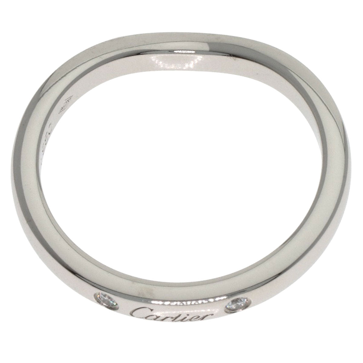 CARTIER Ballerina Wedding 3P Diamond #45 Ring Platinum PT950 Ladies [Used]