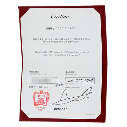CARTIER Ballerina Wedding 3P Diamond #45 Ring Platinum PT950 Ladies [Used]