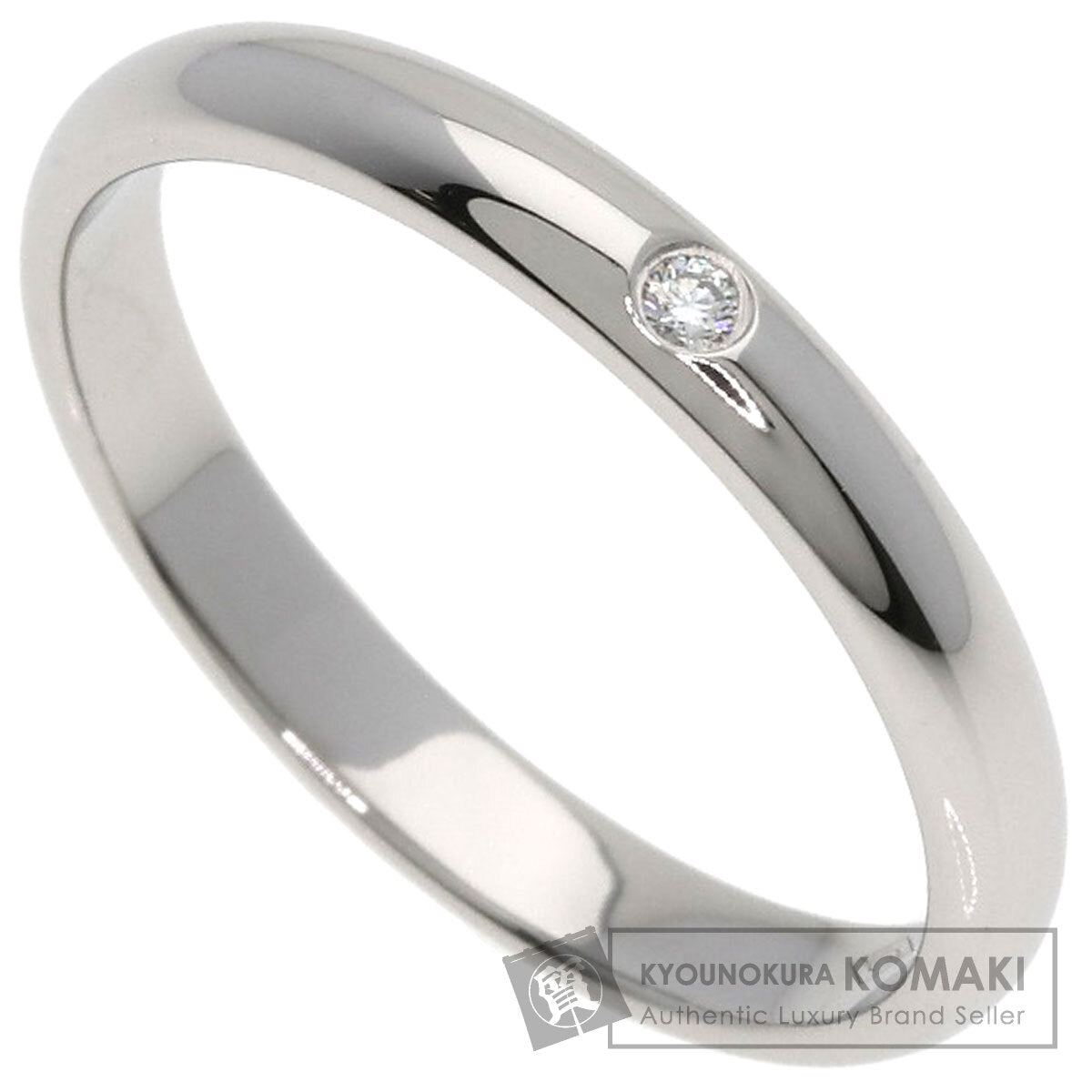 CARTIER Wedding 1P Diamond #49 Ring Platinum PT950 Ladies [Used]