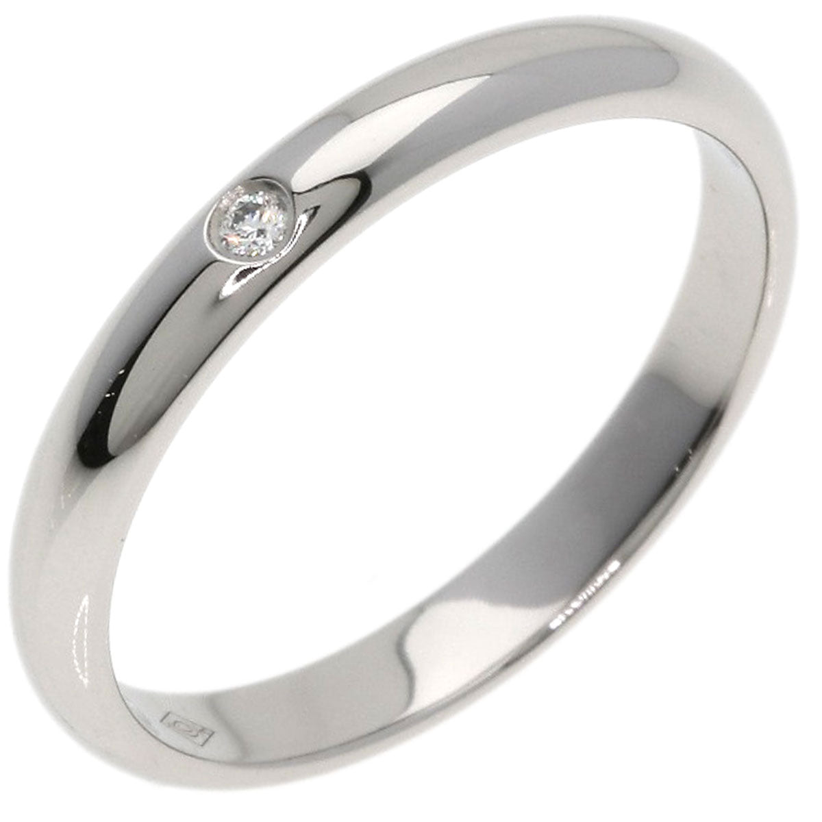 CARTIER Wedding 1P Diamond #49 Ring Platinum PT950 Ladies [Used]