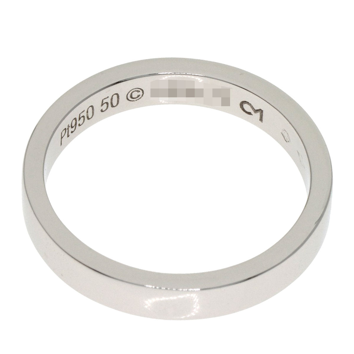 CARTIER Engraved # 50 Ring Platinum PT950 Ladies [Used]