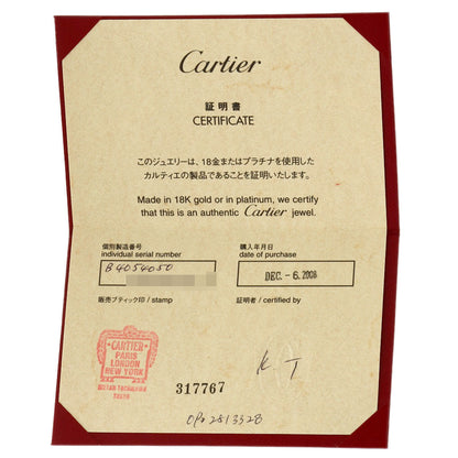CARTIER Engraved # 50 Ring Platinum PT950 Ladies [Used]