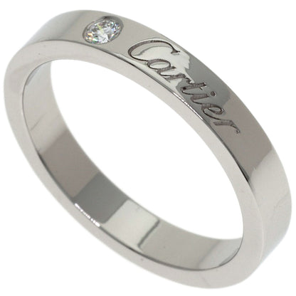 CARTIER C de Cartier 1P Diamond #50 Ring Platinum PT950 Ladies [Used]