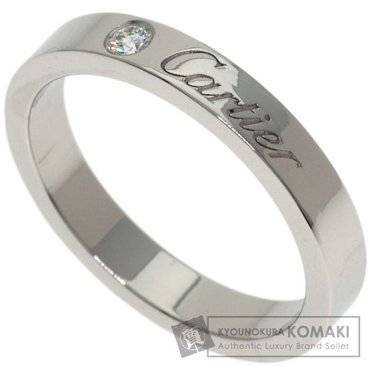 CARTIER C de Cartier 1P Diamond #50 Ring Platinum PT950 Ladies [Used]