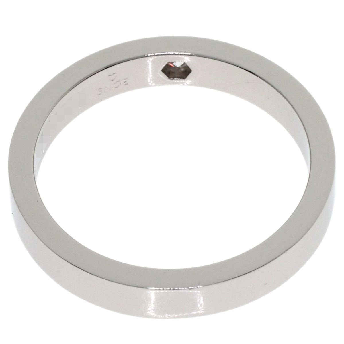 CARTIER C de Cartier 1P Diamond #50 Ring Platinum PT950 Ladies [Used]