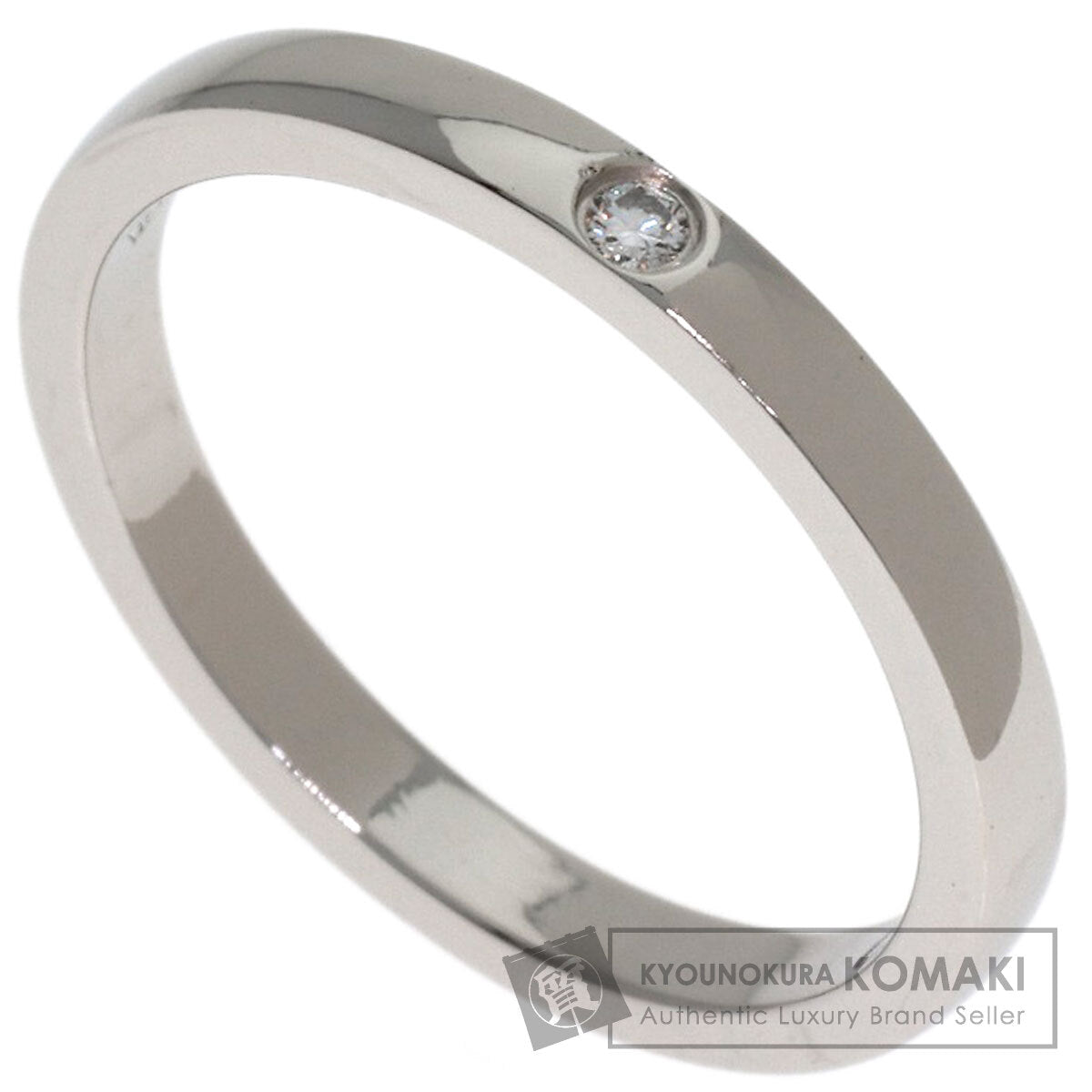 CARTIER Wedding 1P Diamond #49 Ring Platinum PT950 Ladies [Used]