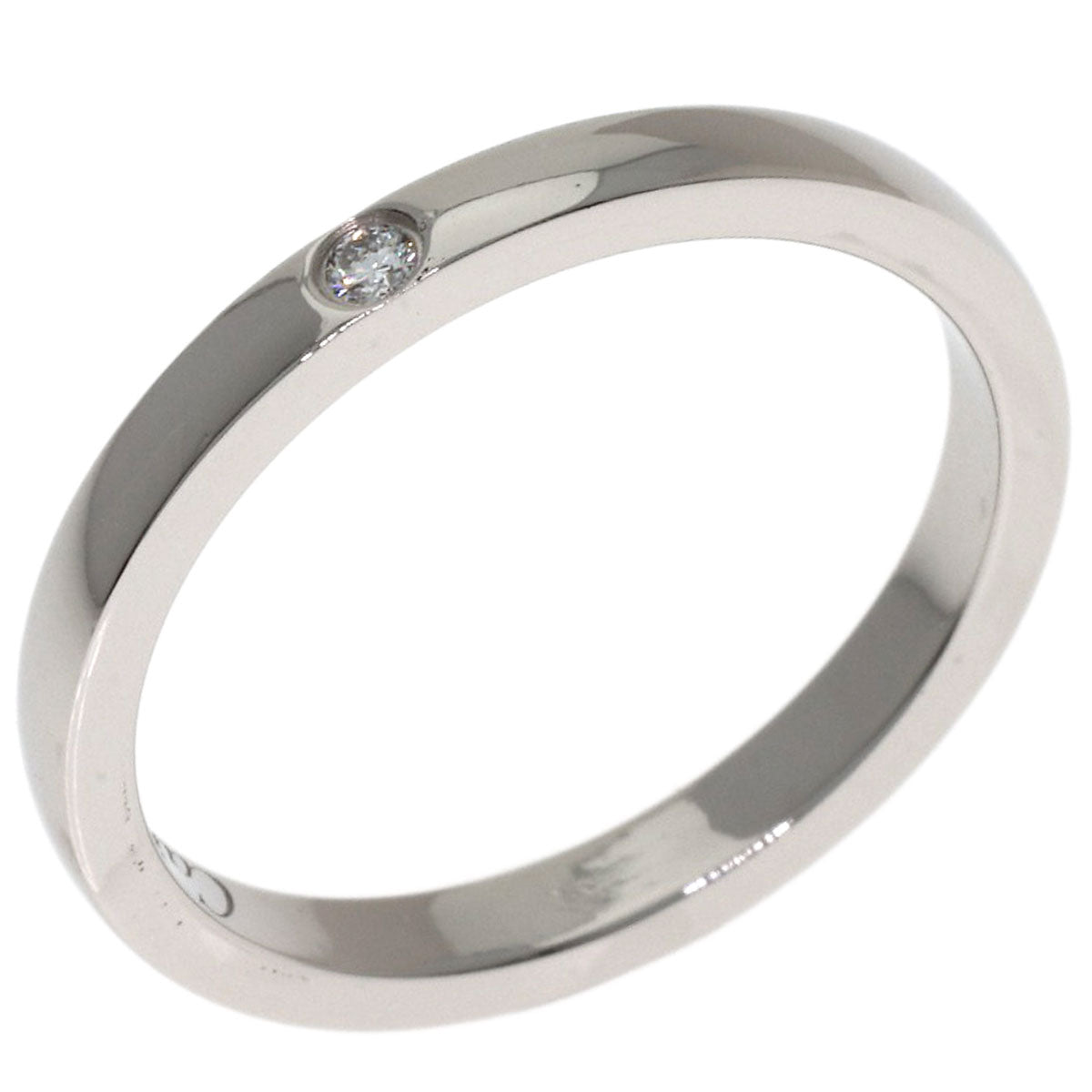 CARTIER Wedding 1P Diamond #49 Ring Platinum PT950 Ladies [Used]