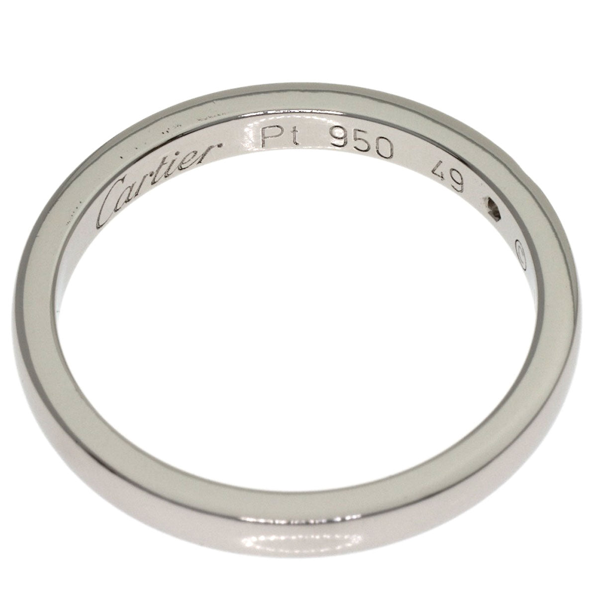 CARTIER Wedding 1P Diamond #49 Ring Platinum PT950 Ladies [Used]