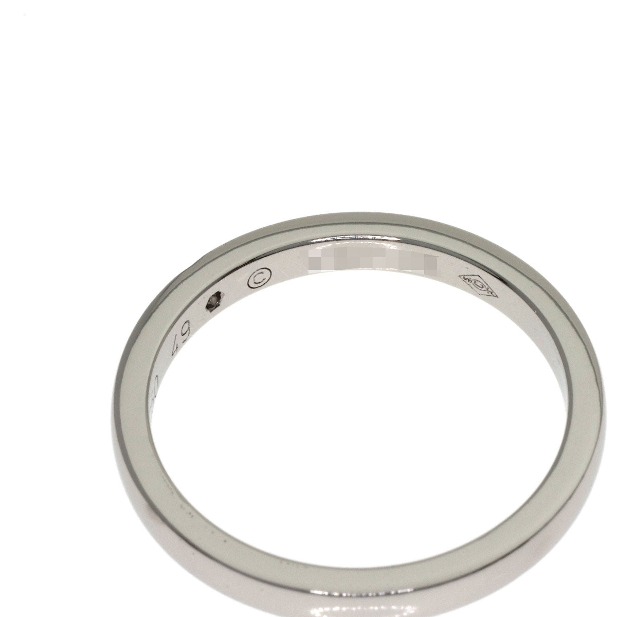 CARTIER Wedding 1P Diamond #49 Ring Platinum PT950 Ladies [Used]
