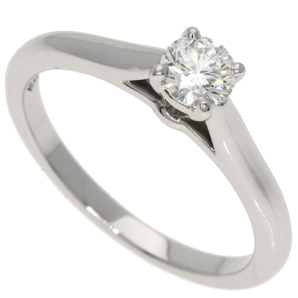CARTIER Solitaire Diamond #47 E-IF-EX Ring Platinum PT950 Ladies [Used]