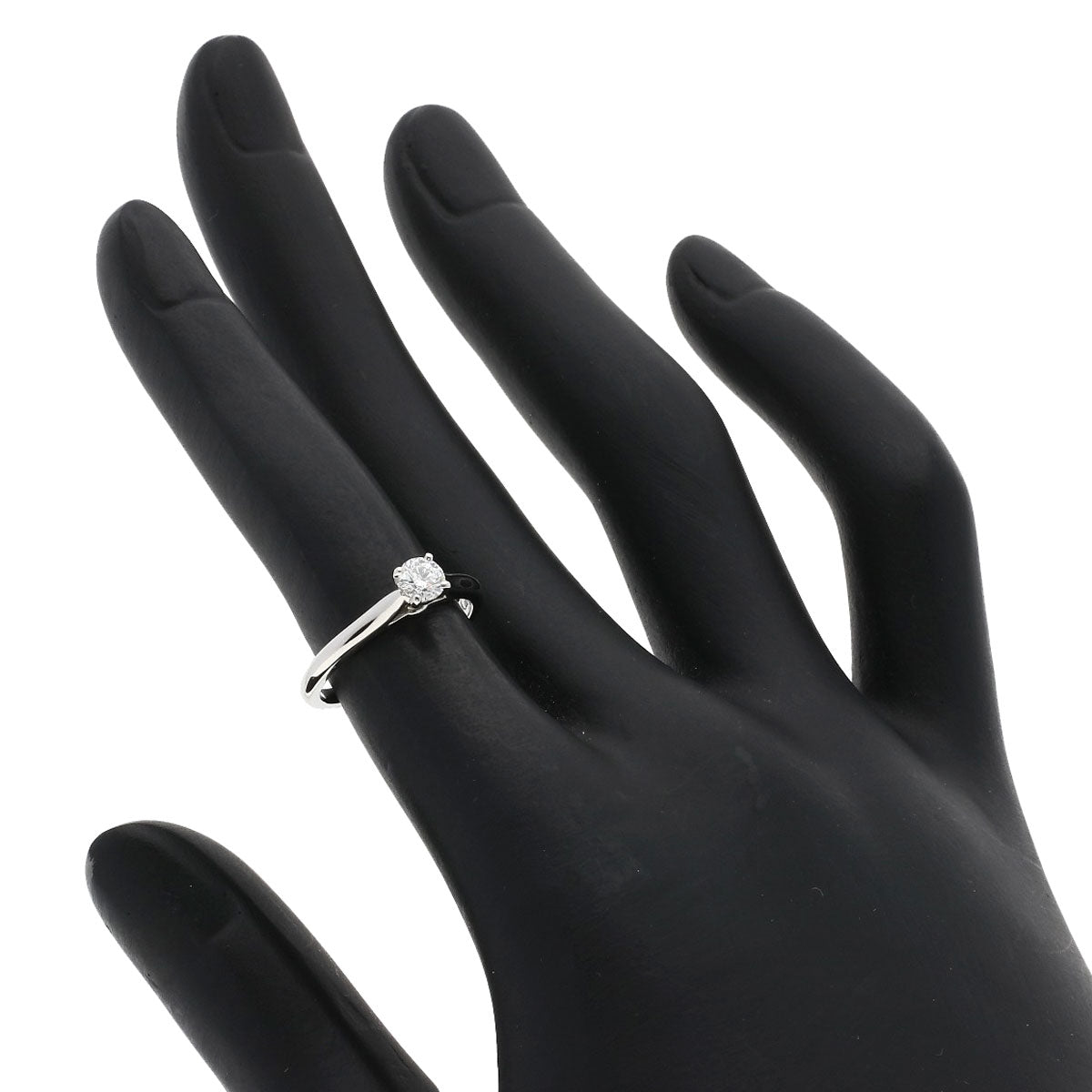 CARTIER Solitaire Diamond #47 E-IF-EX Ring Platinum PT950 Ladies [Used]