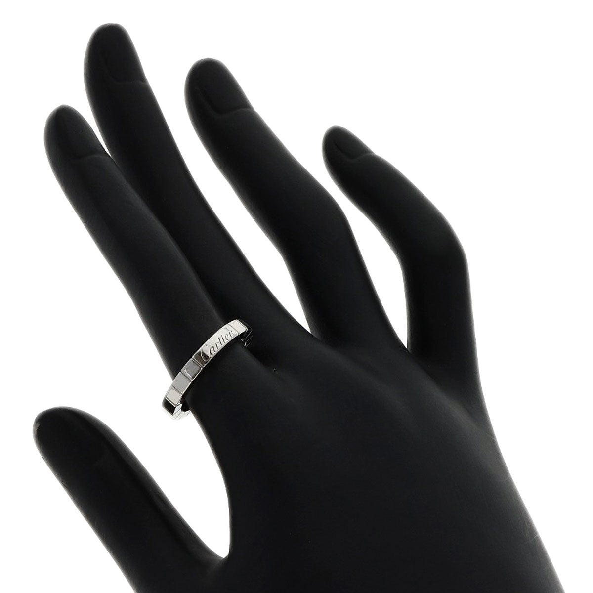 CARTIER Laniere # 52 Ring Platinum PT950 Ladies [Used]