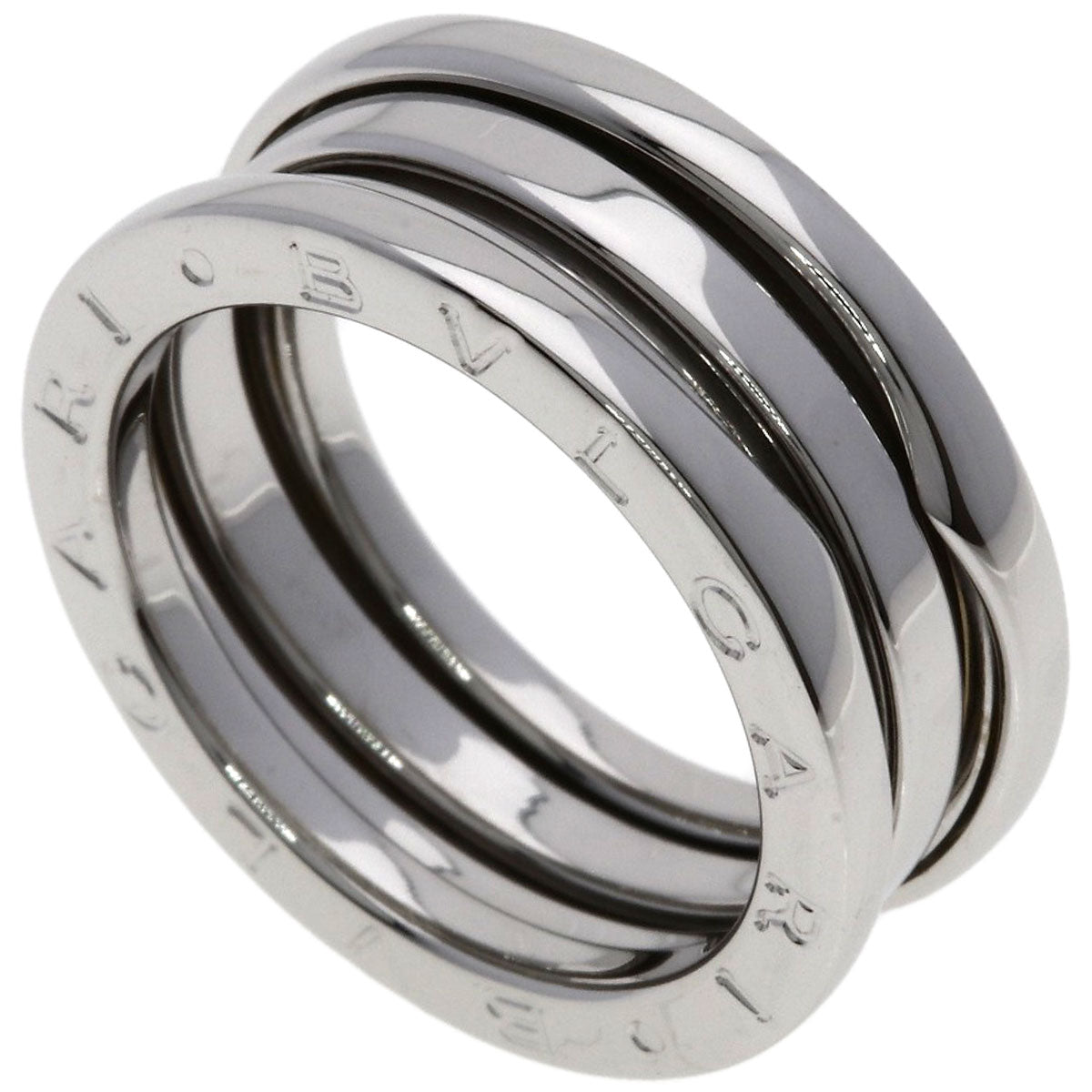 BVLGARI B.zero1 2 band #53 Ring K18 White Gold Ladies [Used]