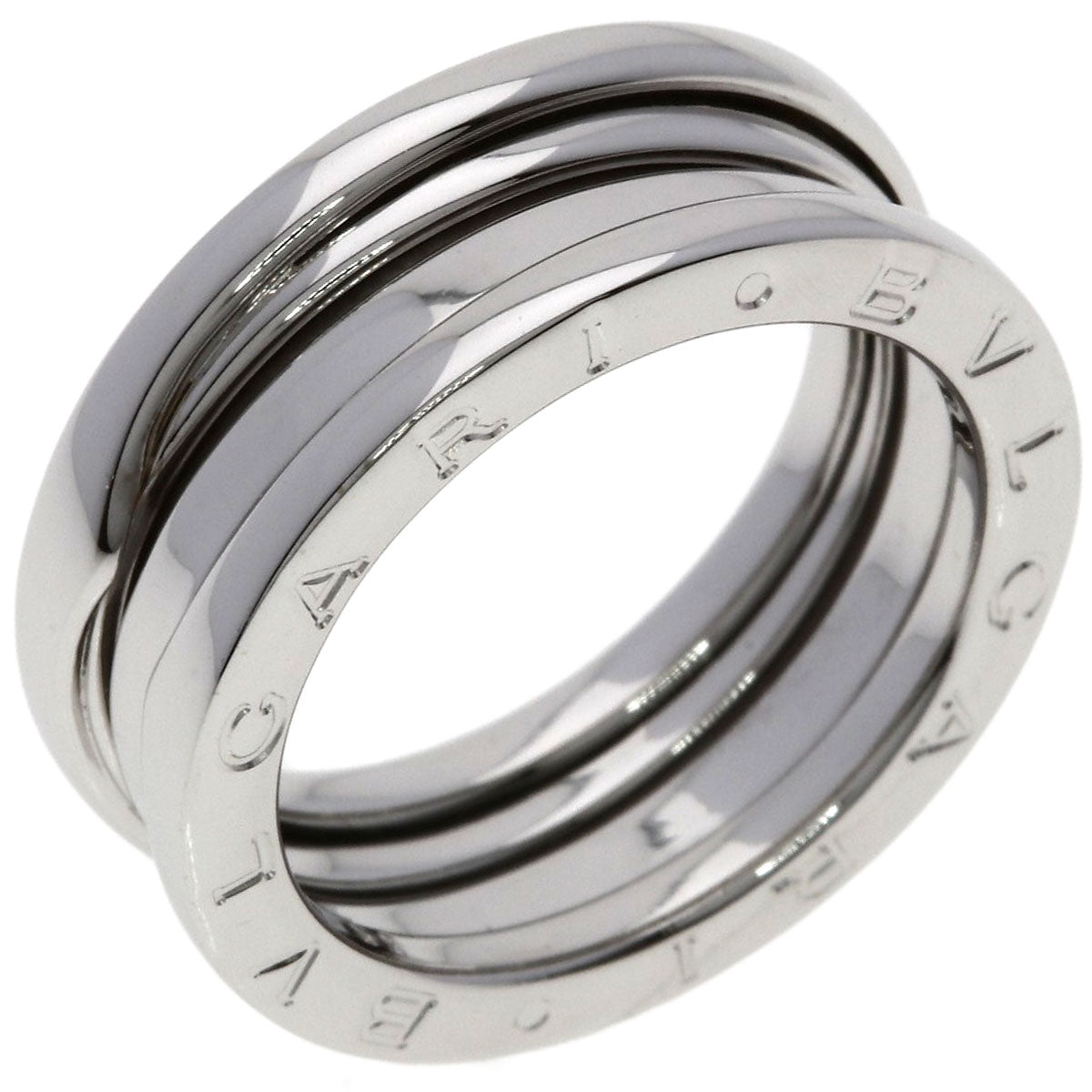BVLGARI B.zero1 2 band #53 Ring K18 White Gold Ladies [Used]