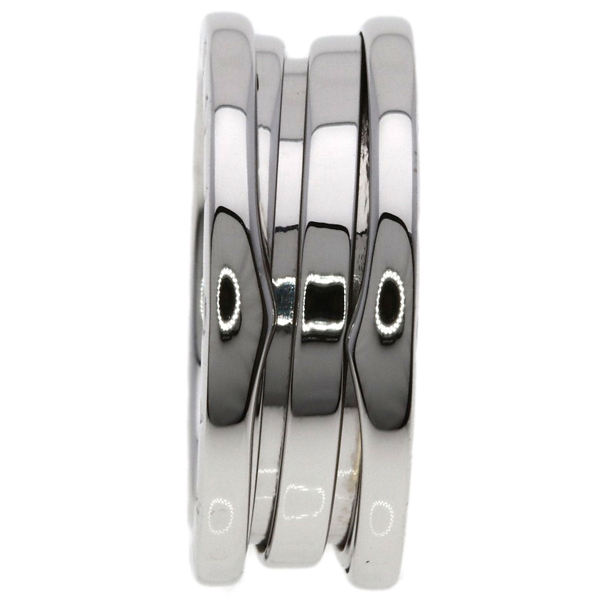 BVLGARI B.zero1 2 band #53 Ring K18 White Gold Ladies [Used]
