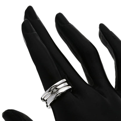 BVLGARI B.zero1 2 band #53 Ring K18 White Gold Ladies [Used]