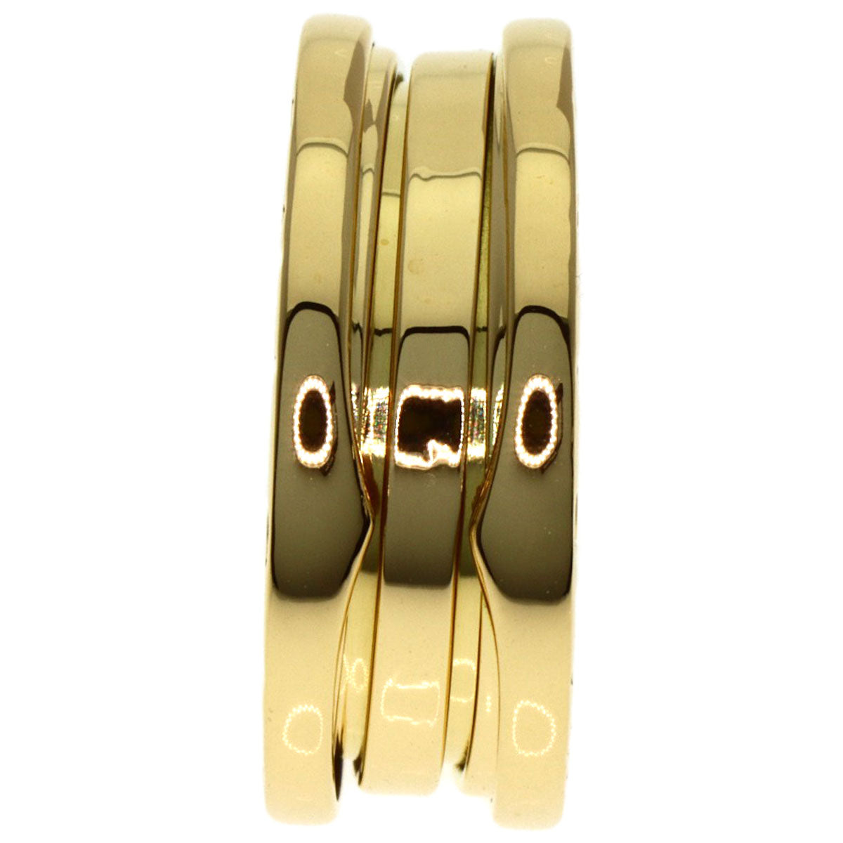 BVLGARI B.zero1 2 band #52 Ring K18 Yellow Gold Ladies [Used]