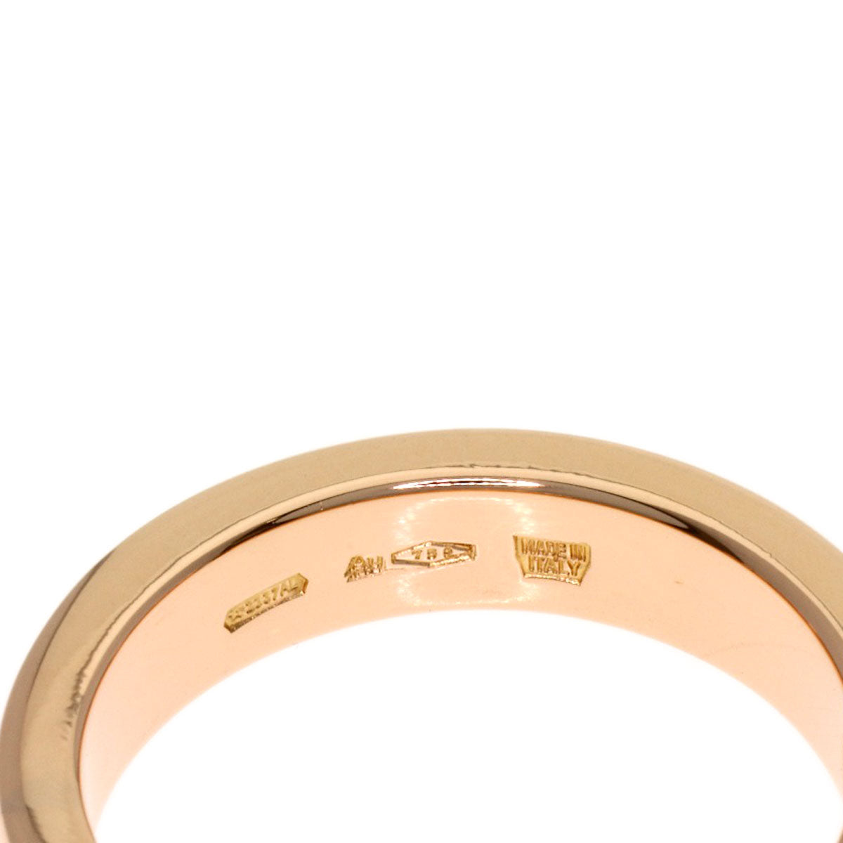BVLGARI Double Logo Diamond Ring K18 Pink Gold Ladies [Used]