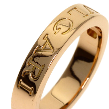 BVLGARI Double logo 1P Diamond Ring K18 Pink Gold Ladies [Used]