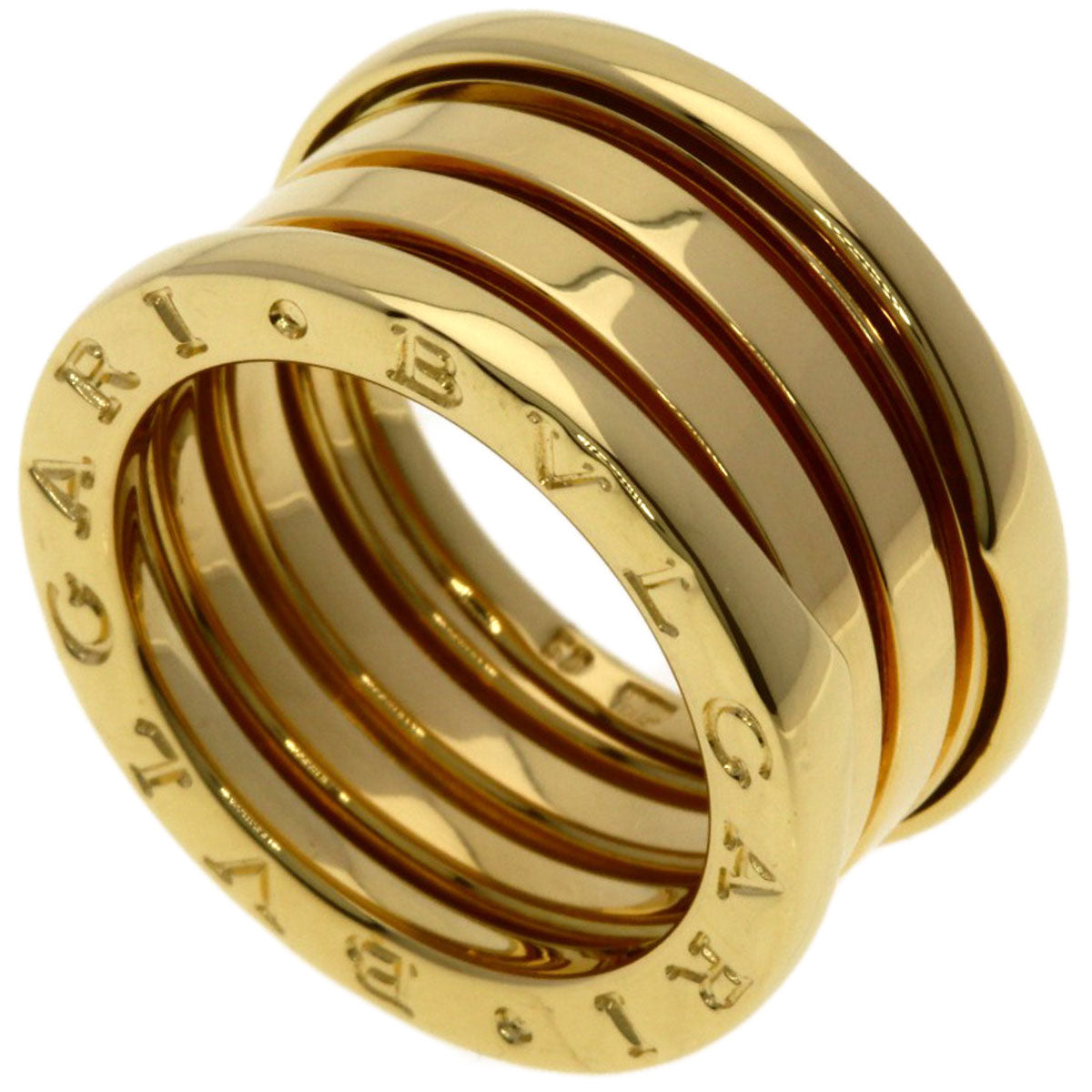 BVLGARI B.zero1 4 bands #50 Ring K18 Yellow Gold Ladies [Used]