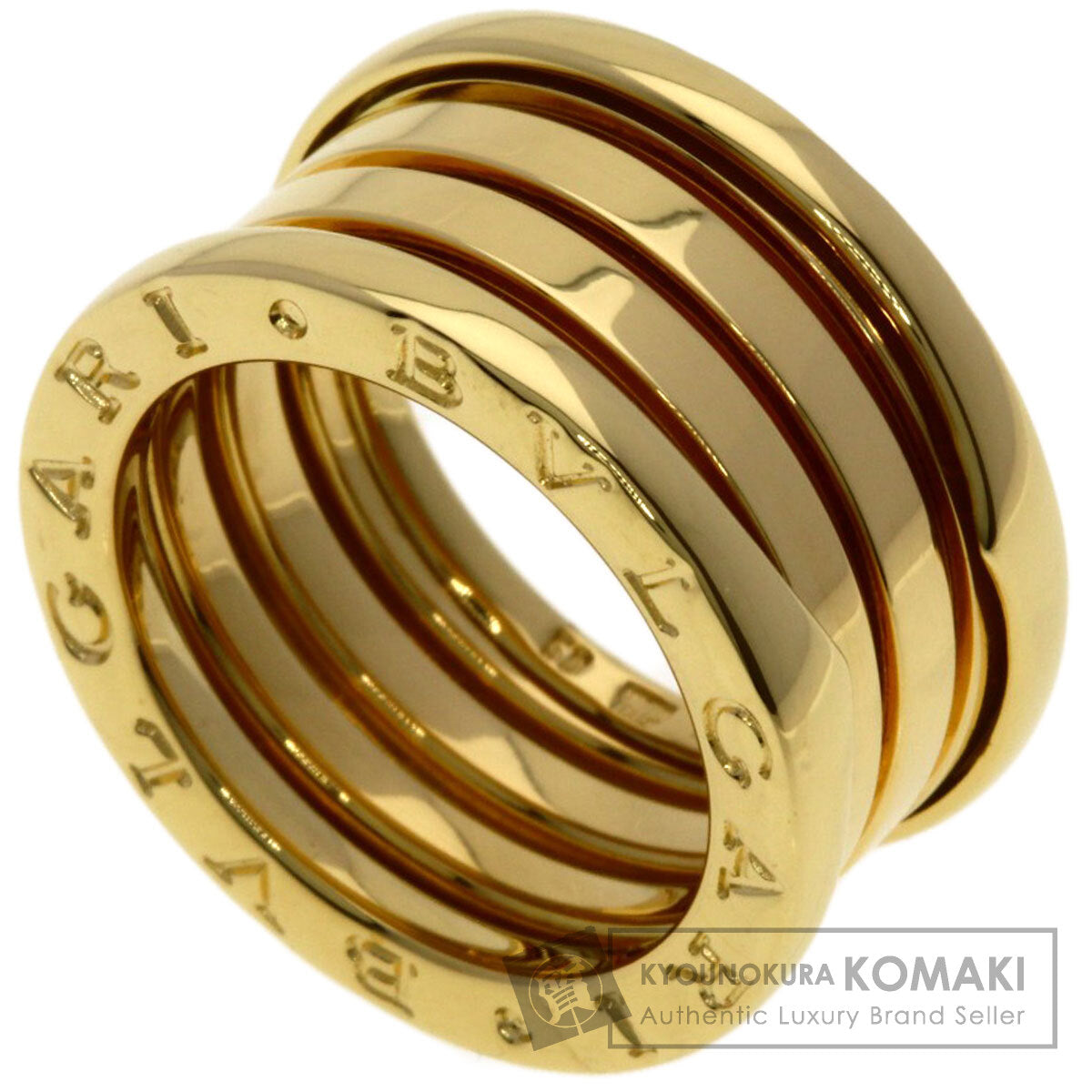 BVLGARI B.zero1 4 bands #50 Ring K18 Yellow Gold Ladies [Used]