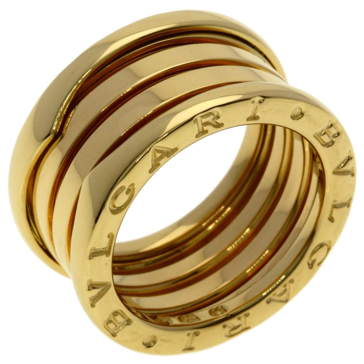 BVLGARI B.zero1 4 bands #50 Ring K18 Yellow Gold Ladies [Used]