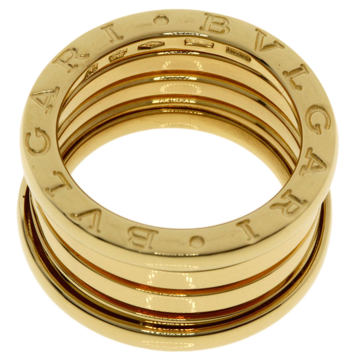 BVLGARI B.zero1 4 bands #50 Ring K18 Yellow Gold Ladies [Used]