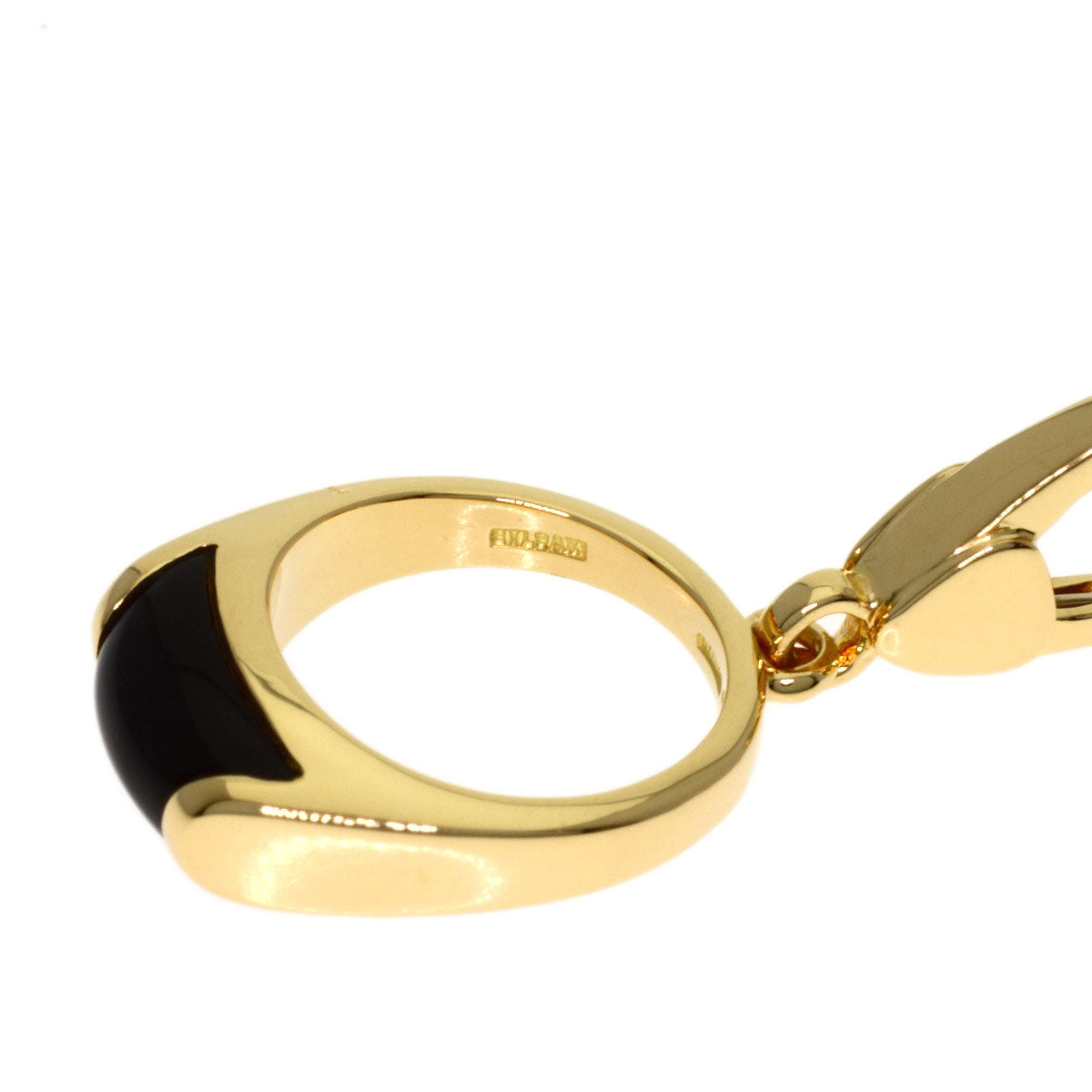 BVLGARI Tronchetto Charm Pendant top K18 Yellow Gold Ladies [Used]