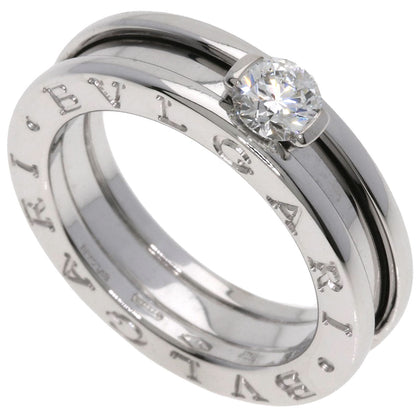 BVLGARI B.zero1 1 band Diamond #49 Ring K18 White Gold Ladies [Used]