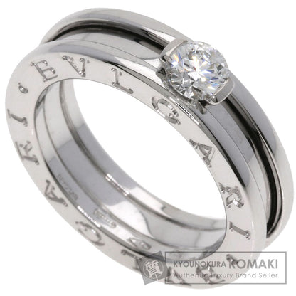 BVLGARI B.zero1 1 band Diamond #49 Ring K18 White Gold Ladies [Used]