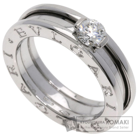 BVLGARI B.zero1 1 band Diamond #49 Ring K18 White Gold Ladies [Used]