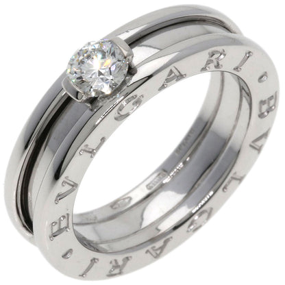 BVLGARI B.zero1 1 band Diamond #49 Ring K18 White Gold Ladies [Used]